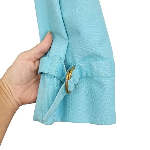 Vintage Misty Harbor Raincoat Trench 10 Blue Double Breasted Yachtsman Cloth - Picture 5 of 17